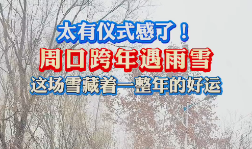 太有儀式感了！周口跨年遇雨雪 這場(chǎng)雪藏著一整年的好運(yùn)